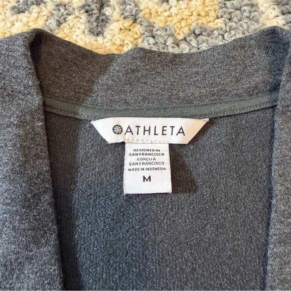 ATHLETA Purana Gray Wrap Cardigan Sweater | Size M - Picture 6 of 6
